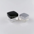 Косметическая банка Square Frosted Silver Cream 5g